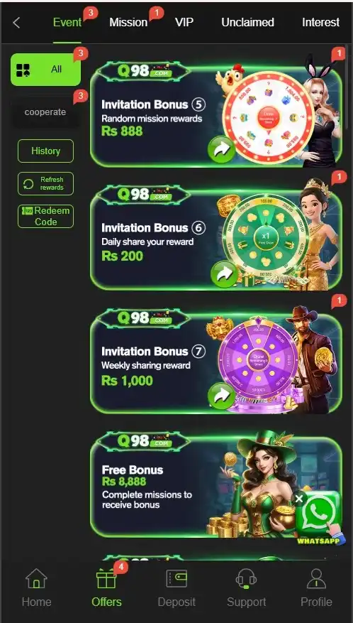 Q98-Game-earning-app
