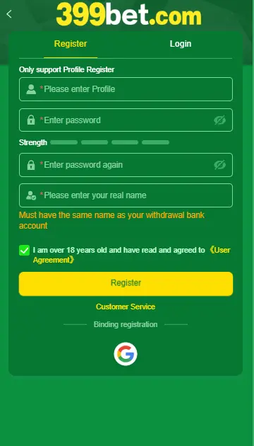 399 bet Log in
