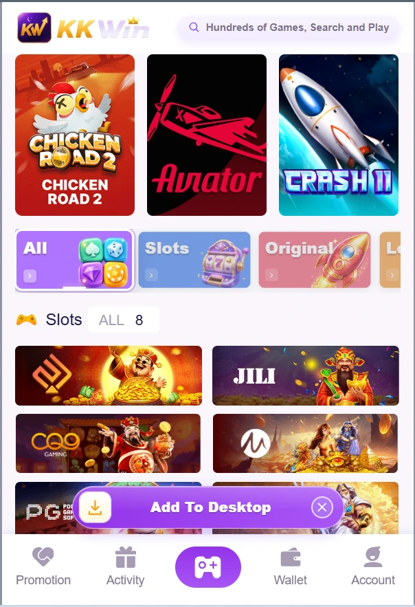 KKWIN Game login